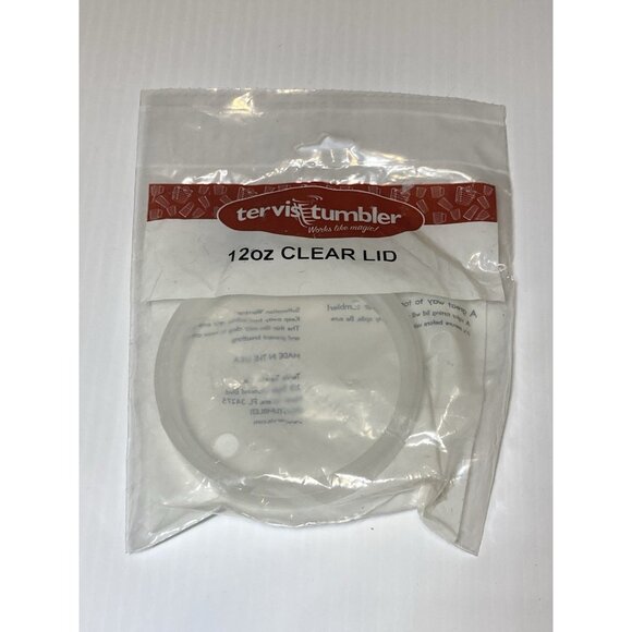Tervis Tumbler Travel Lid fits 12 Ounce Tumblers Clear Replacement NIP - Picture 1 of 3